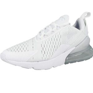 Nike White Air Max 270 Sneakers with Breathable Mesh